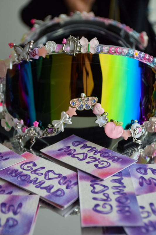 "Moonlit Spark" rave glasses