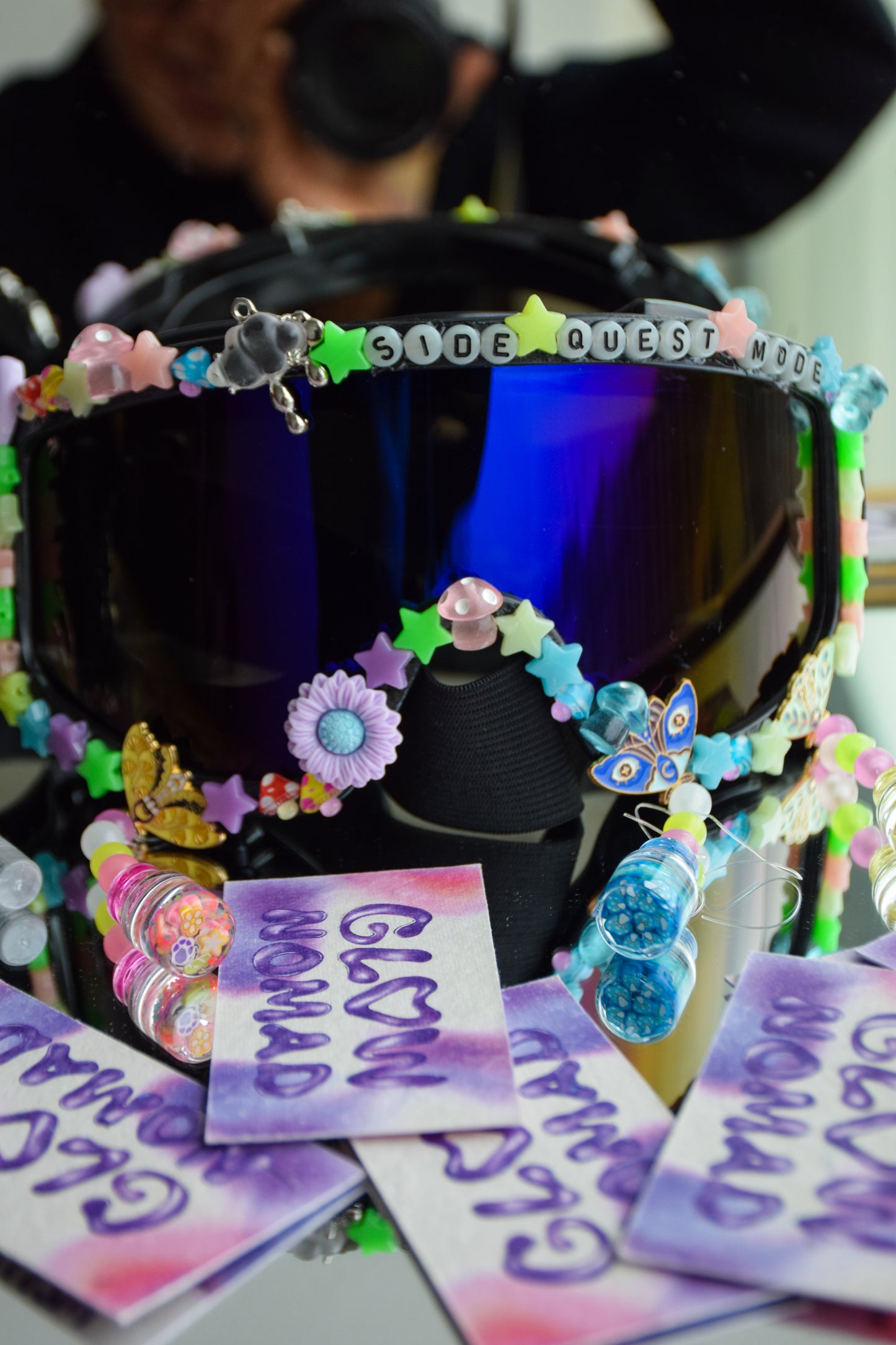 "Glow State" rave glasses